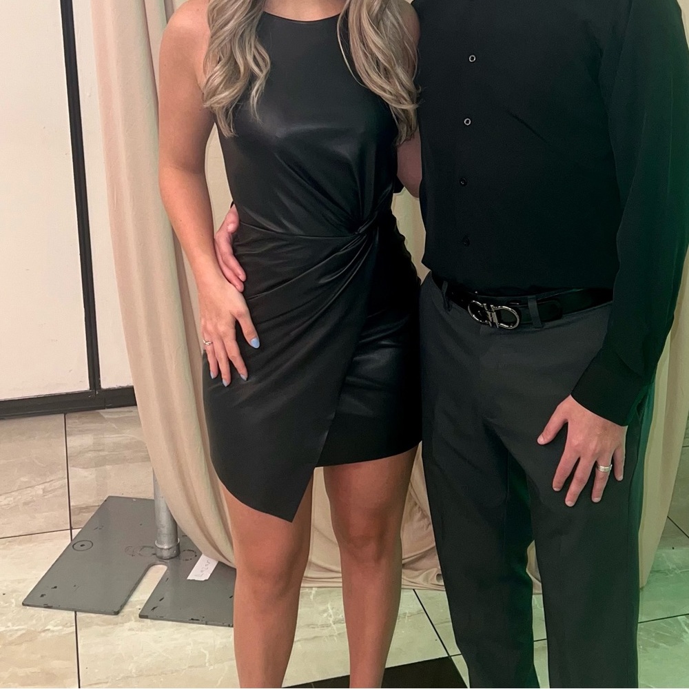 Black Leather Dress Saks